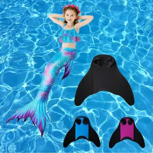 Mermaid Monofin, Swim Fin for Kids Mermaid Tail Girl Snorkel Fins Swim Flippers Full Foot Water Sports Enthusiasts Diving Fins