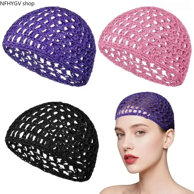 3-Pack Soft Breathable Mesh Hair Wrap Caps, Reusable Lightweight Protective Hair Nets, Multi-Pack Gentle Hair Accessory Ideal For Routine Daily Hair Styling, Night Rest Care And Professional Salon Hair Protection