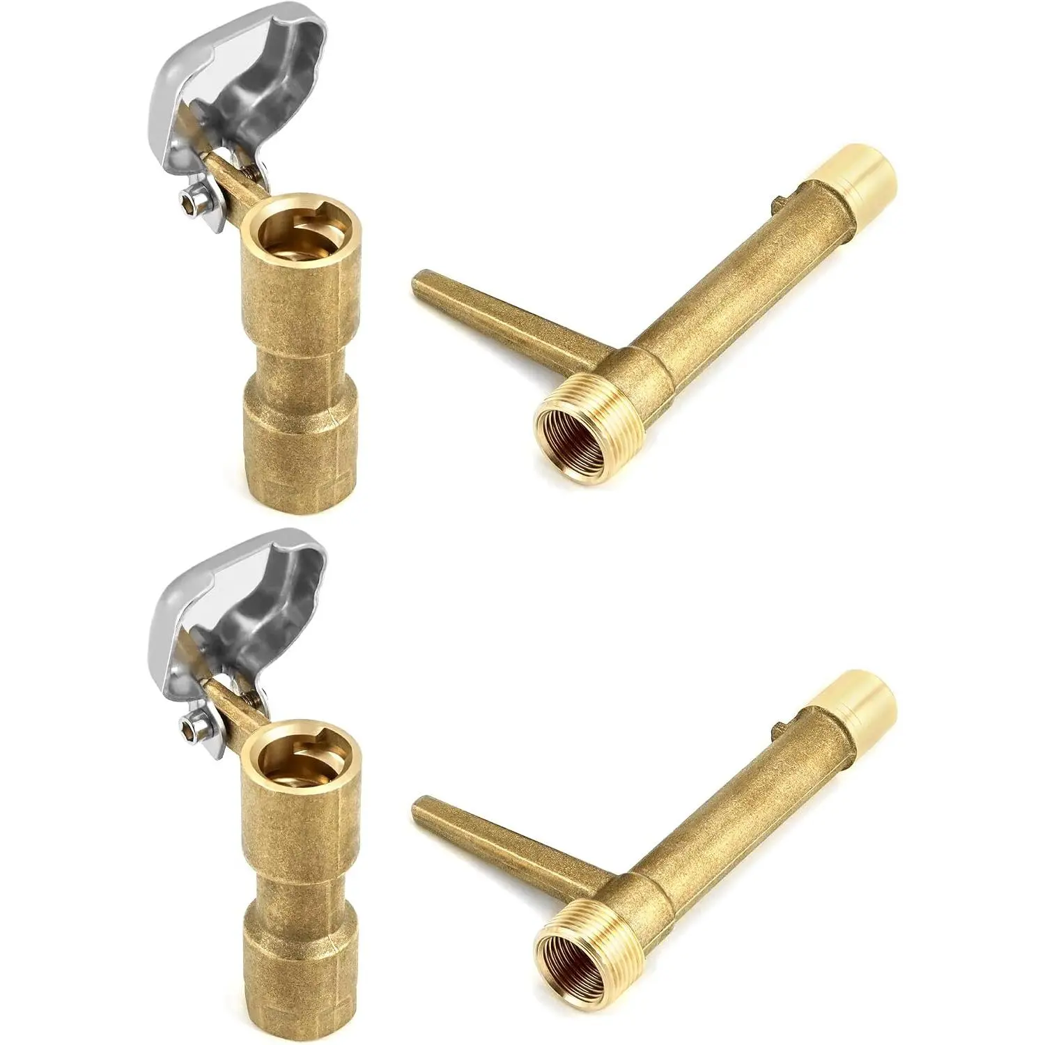 2 Sets G3/4 BSP Brass Quick Coupler Valves – Compatible  for Lawn, Garden & Irrigation Systems