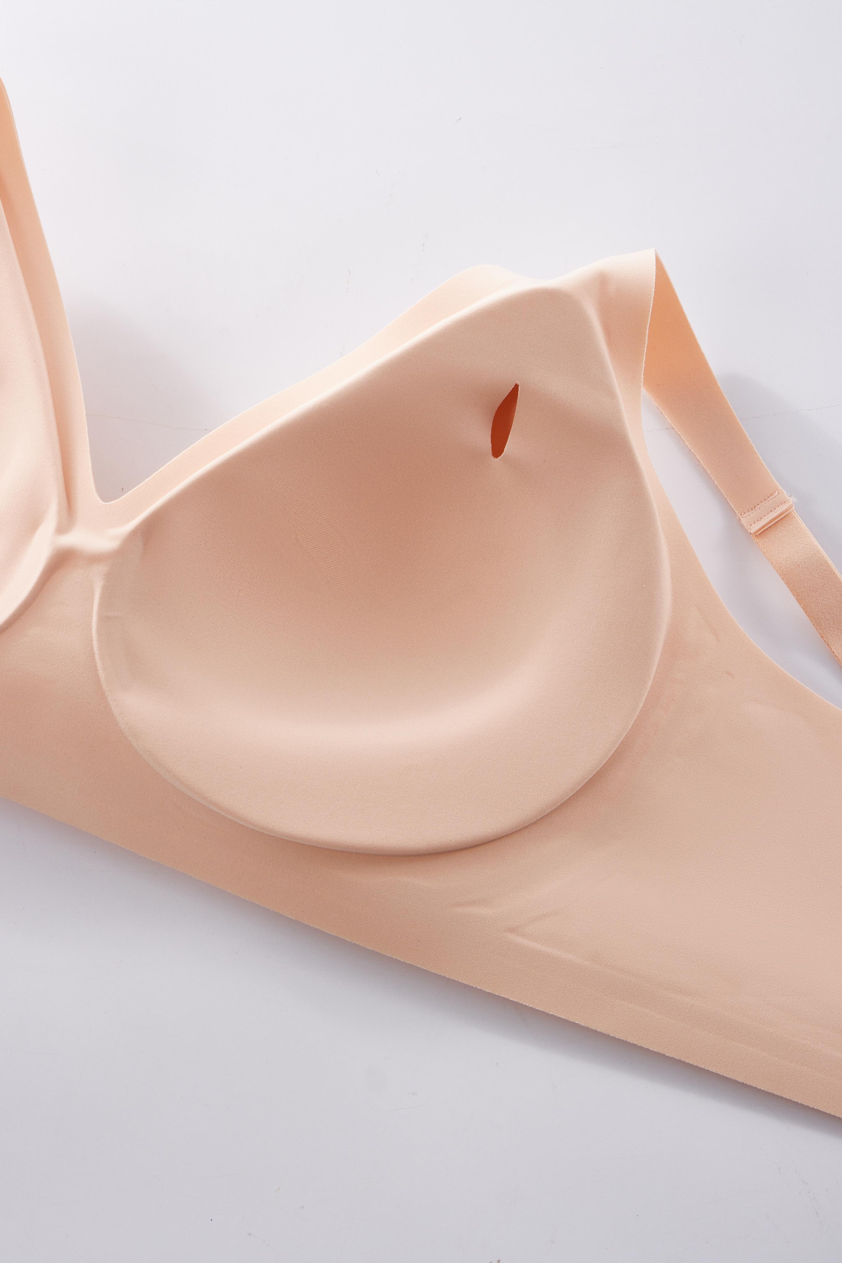 1/2/3/4PCS Jelly Wireless Bras Womens Comfortable Wireless Bras Push Up Bralettes Seamless Tshirts Bras Deep V Everyday Bras S-3XL