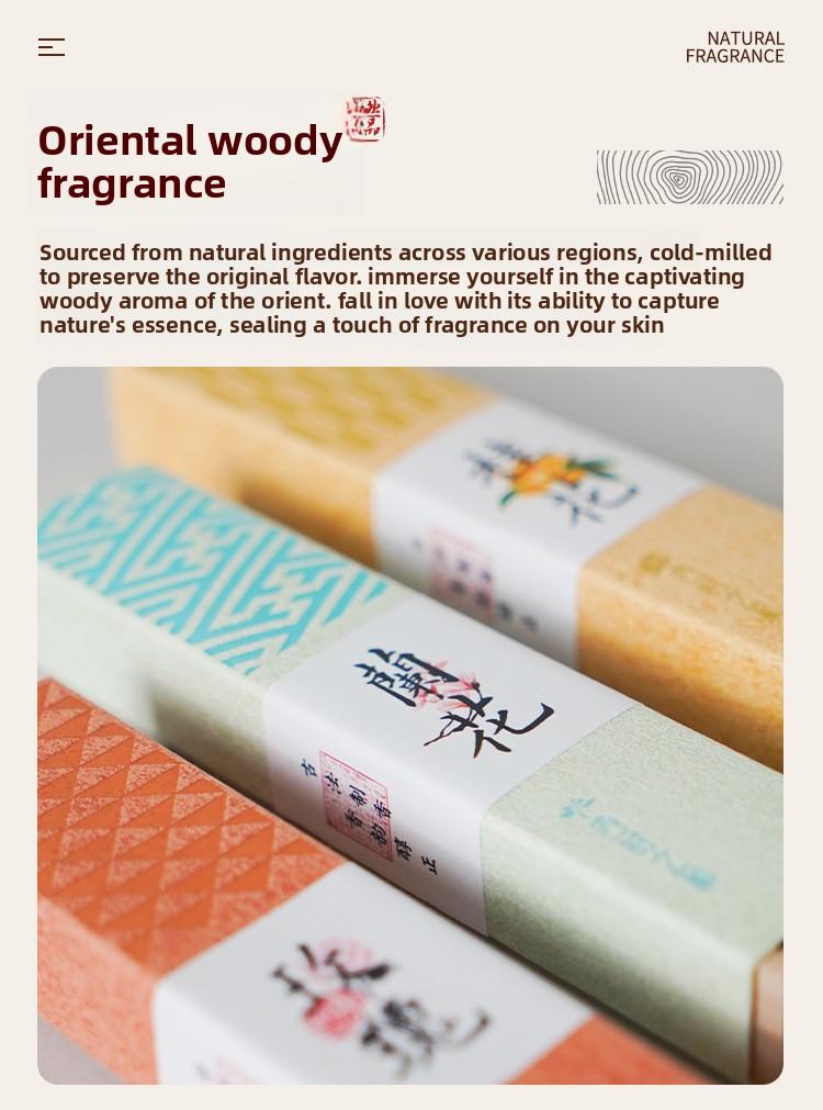 Five Elements Medicinal Incense Sticks New Chinese Style Gift Box with Rose Hainan Agarwood & Laoshan Sandalwood Natural Home Fragrance for Indoor Use 32g Total Weight 10g Net Content aromatherapy