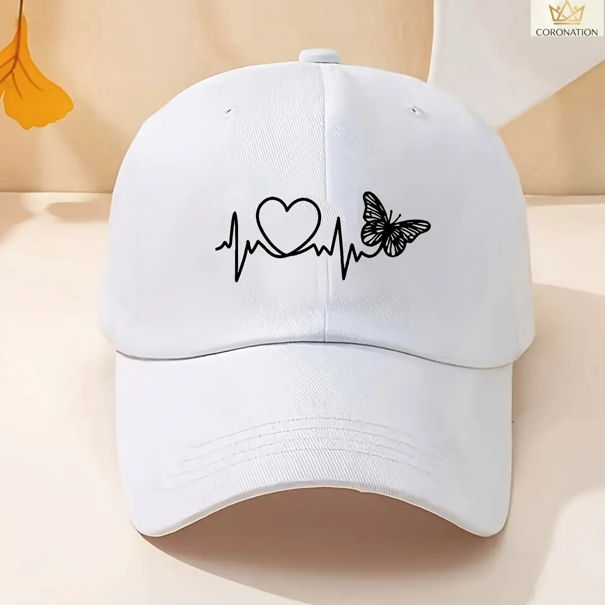 Women's Aesthetic Butterfly Baseball Cap, Rose Pink Adjustable Cotton Dad Hat, Cute Coquette Y2K Embroidered Sun Hat, Lightweight Breathable Outdoor Cap for Beach, Travel, Vacation, Hiking, Daily Wear & Summer Outfits