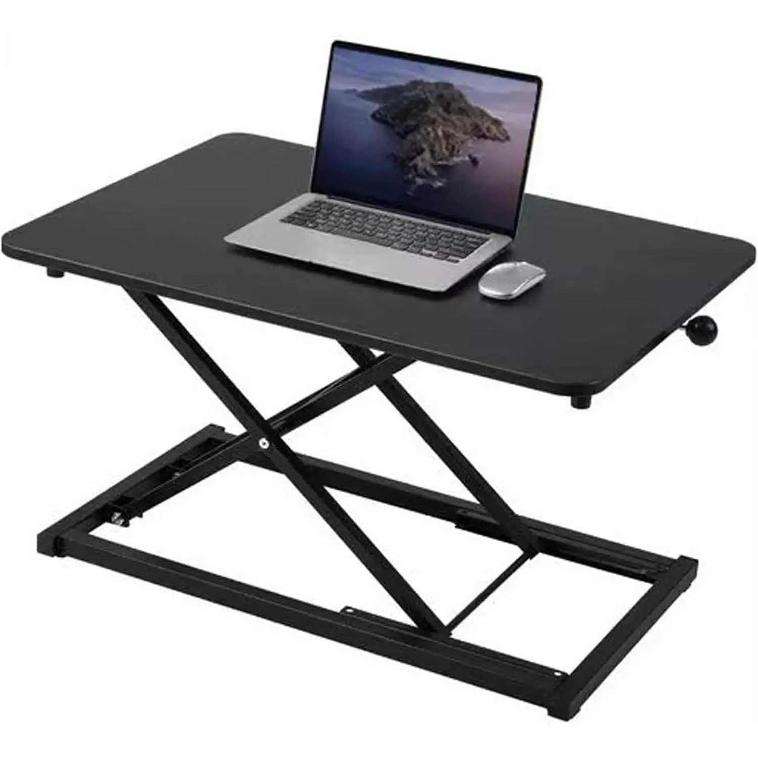 Height Adjustable Standing Desk Converter, Computer Keyboard Stand for Desktop, Keyboard Riser for Stand Up Desk Riser, Ergonomic Sit Stand Workstations for Home Office