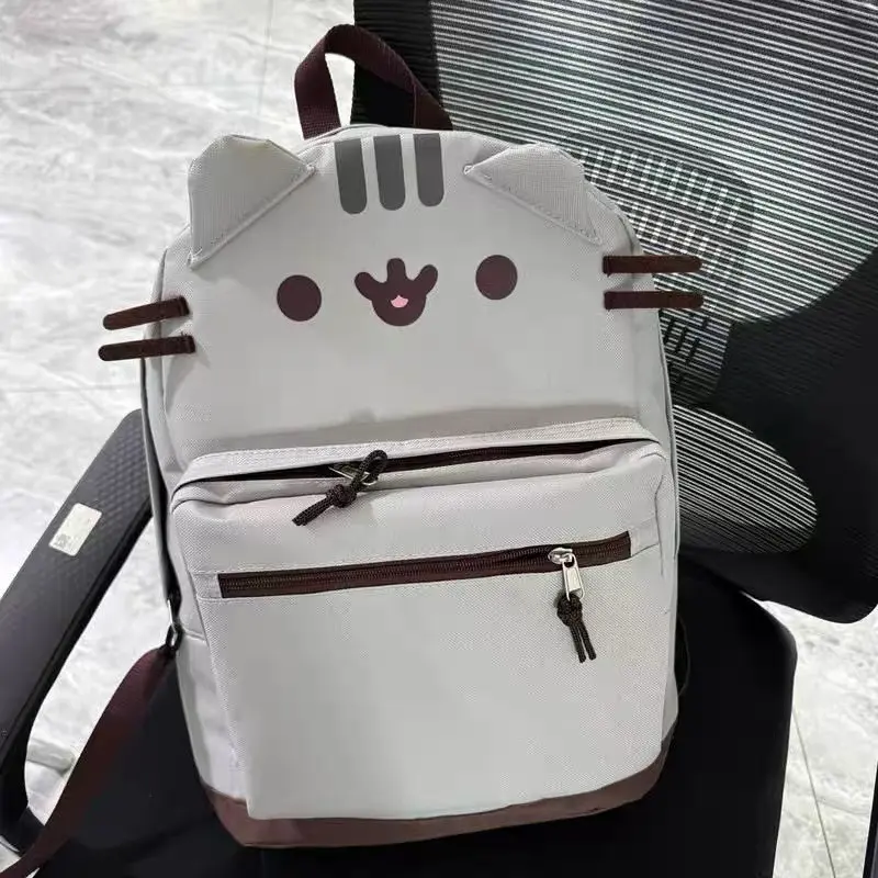 Cute Cartoon Bear Backpack, Large Capacity School Bag, Soft, Trendy Light Design, Perfect for Students, Cartoon Print Backpack