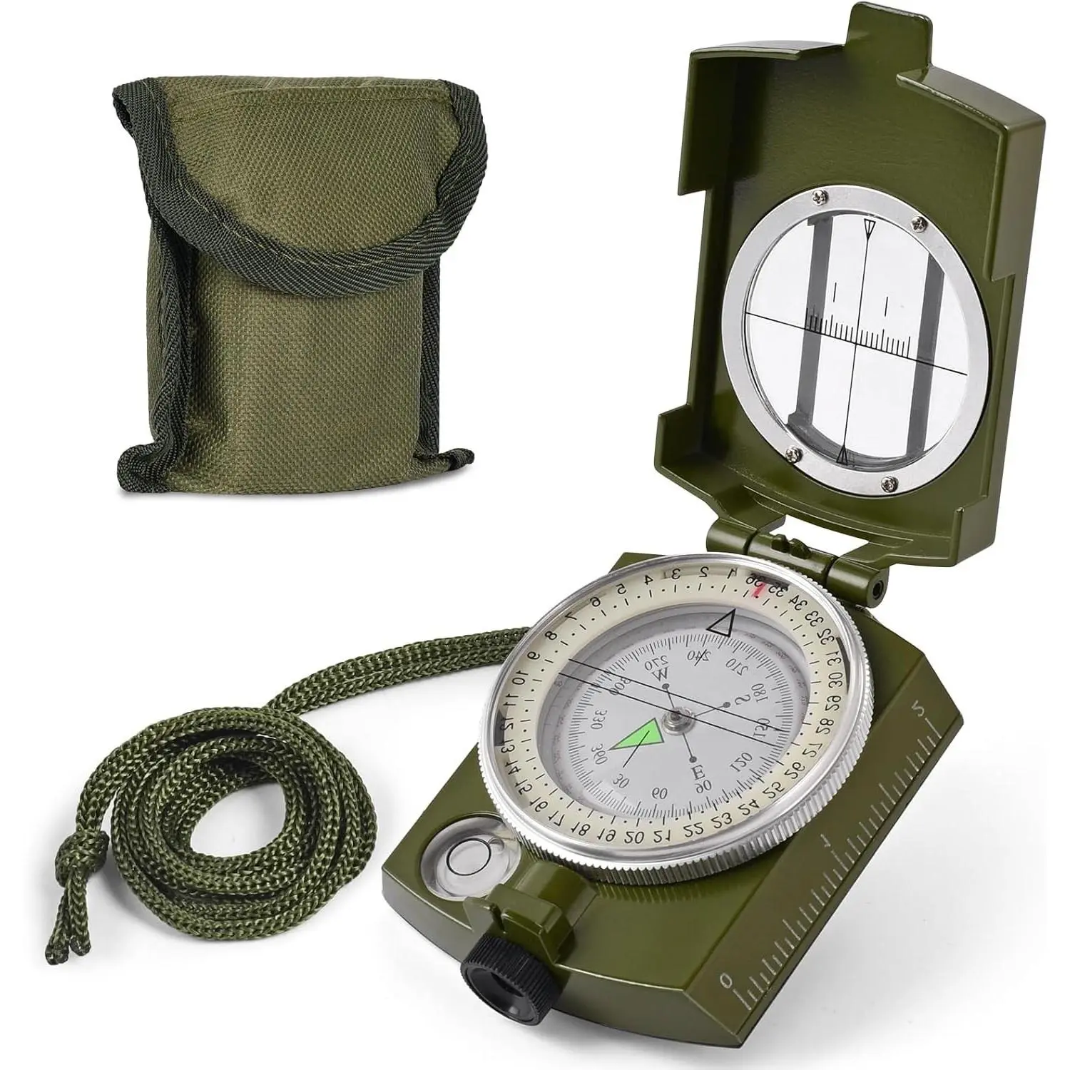 Lensatic Hiking Compass for Survival – Water-Resistant, Durable, Pocket-SizedGift