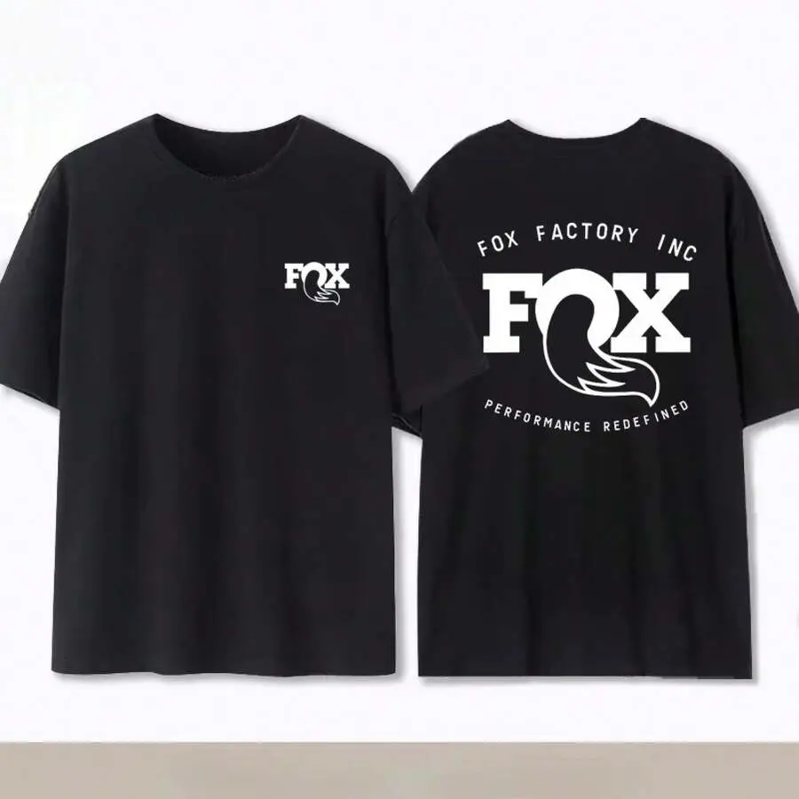 Men's Fox Graphic T-Shirt, 100% Cotton Streetwear Tee with a Double-Sided Print, Short Sleeve Round Neck Top for Summer, Tshirt, Shortsleeve, Menswear, Cotton Fabric