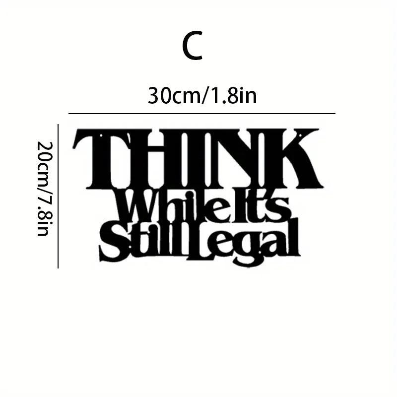 Letter Pattern Wall Art, 1 Count Bible Verse Metal Wall Decor, Wall Hanging Decor for Home Living Room Bedroom, Home Decor, Modern Home Decor