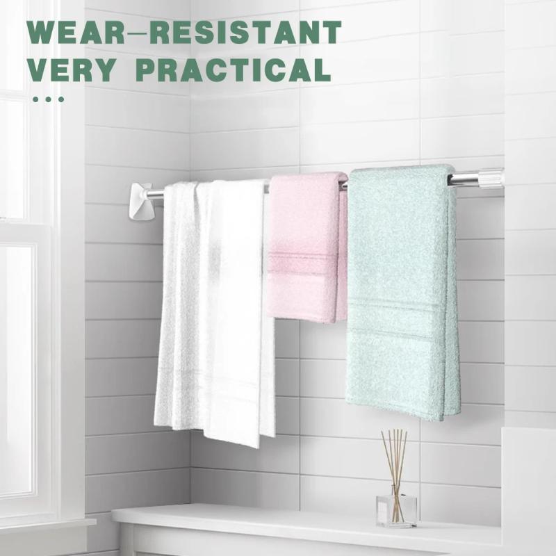 Clothing Hanger Telescopic Rod Stainless Steel Multipurpose Curtain Support Pole Balcony Clothes Drying Hanger For Wardrobe