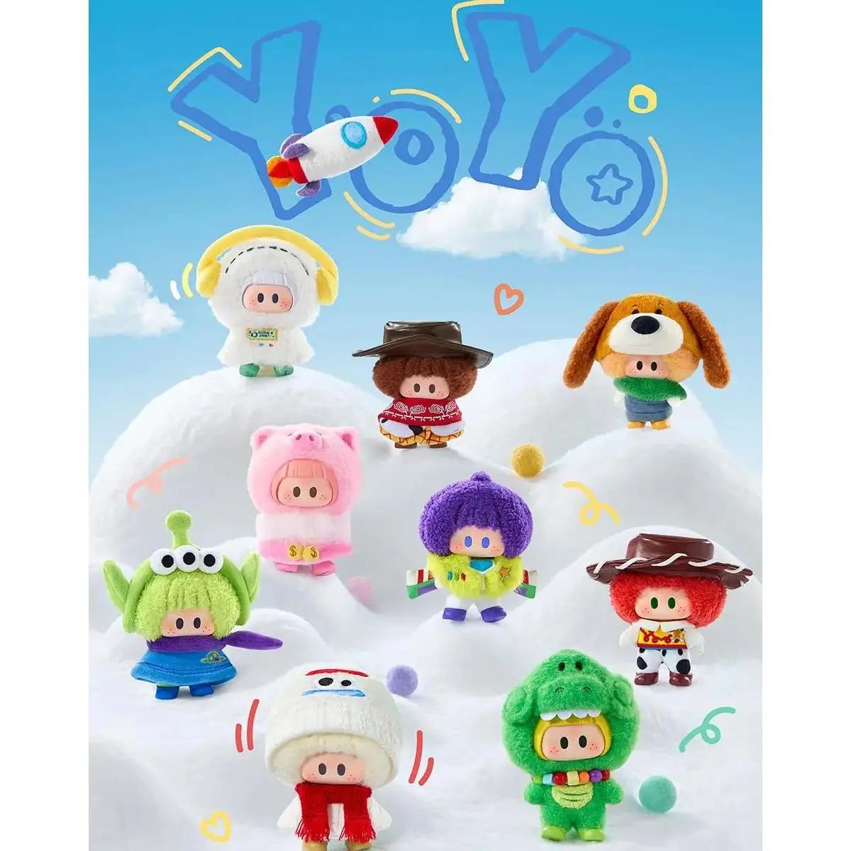 YOYO * Toy Story 5 Cute Companion Series Vinyl Plush Blind Box soft and cuddly plush toys with vivid designs random styles lovely collectibles and sweet gifts for cartoon lovers summerwins#ToyStory5 #DisneyPixar #BlindBox