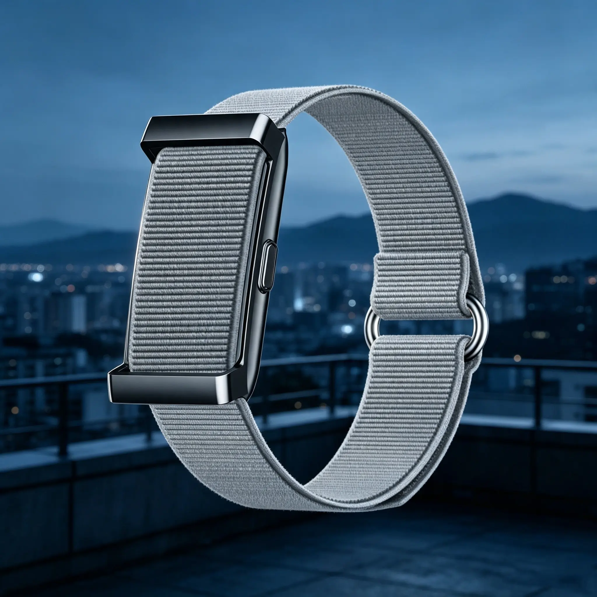 Screenless smart bracelet, heart rate tracking, sleep monitoring, blood pressure detection, message and call notifications, alarm clock, 11  sports modes, automatic and calorie recording, IP68 waterproof, slim and lightweight.