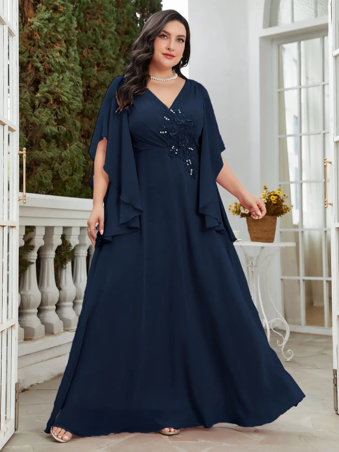 fit and flare maxi dress in navy reviews Fit and Flare Maxi Dress in Navy