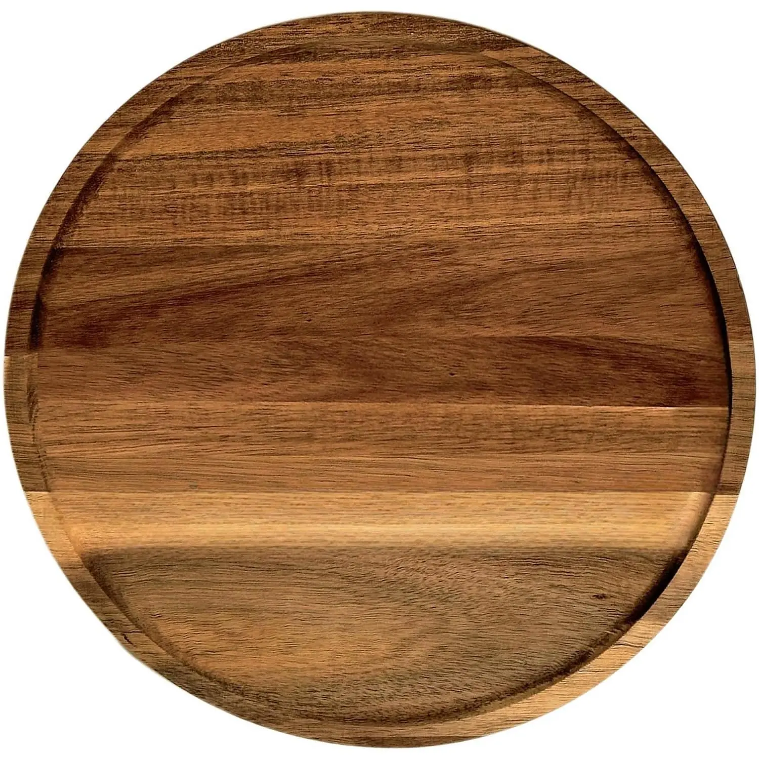 11.8 Inch Round Wooden Decorative Serving Tray for Coffee Table and  Decor, Round  Tray for Table Centerpiece, Small Candle Tray, Acacia, Appetizer Charcuterie Board