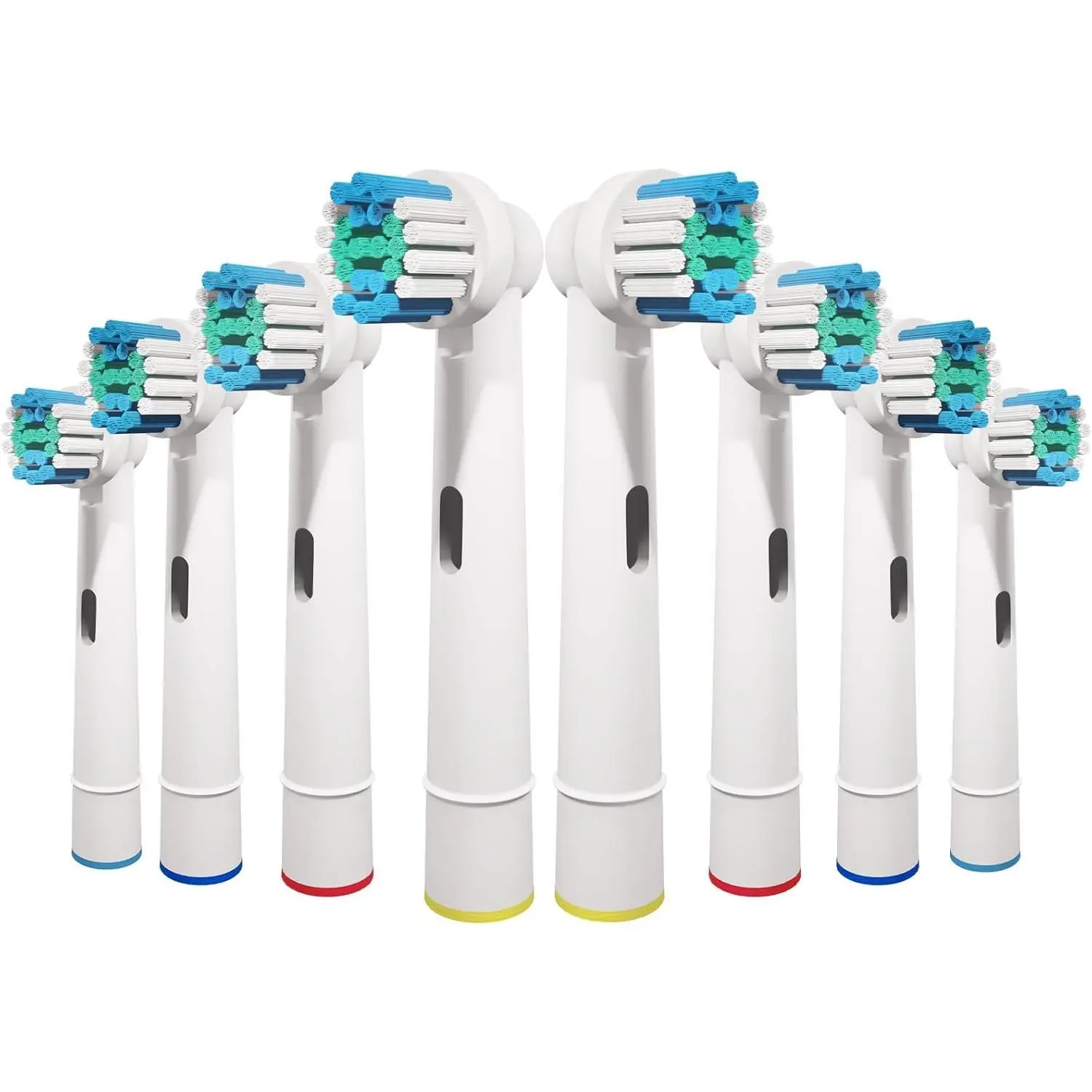 8 count Replacement Toothbrush Heads Compatible with Oral B Braun, Professional Electric Toothbrush Brush Heads Refills for Oral-B Pro 500/750/1000/1500/3000/3757/5000/7000/7500/8000