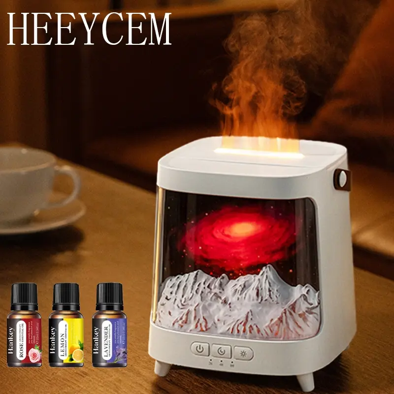 Aurora Aroma Diffuser with Colorful LED Lights, Remote Control, Timer & Auto-Off Safety Features, Ideal for Bedroom Decor Gift
