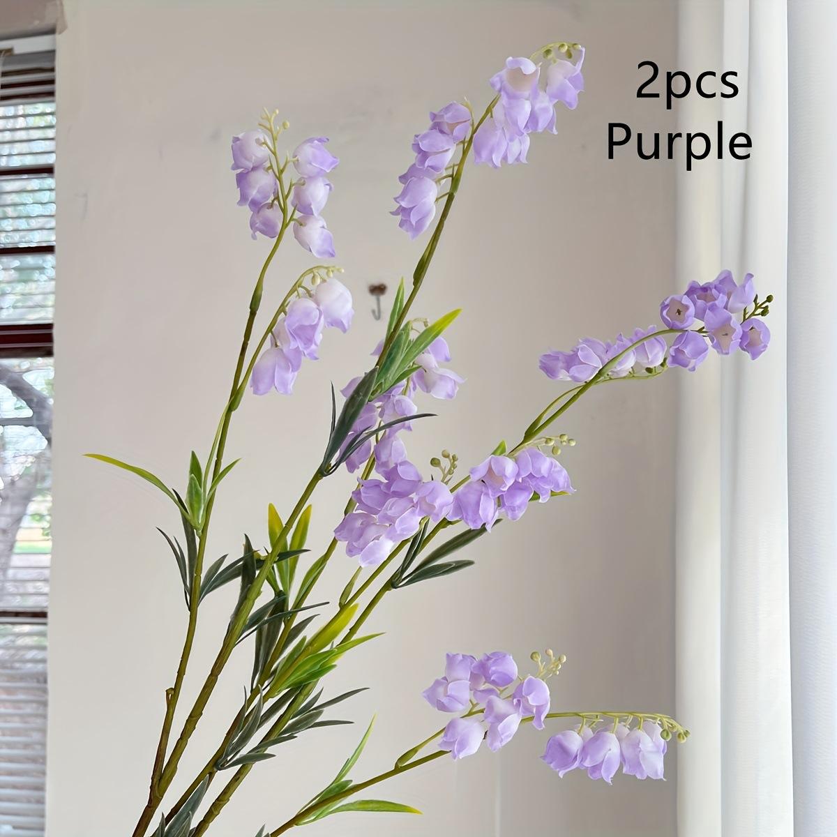 Dreamy Long Branch Bellflower Wind Chime Fake Flowers Factory Direct Soft Decor Garden Decoration, Beautiful Artificial Plant