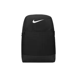 Nike Small-Logo Polyester Backpack for Students and Travelers, Unisex Style in Black