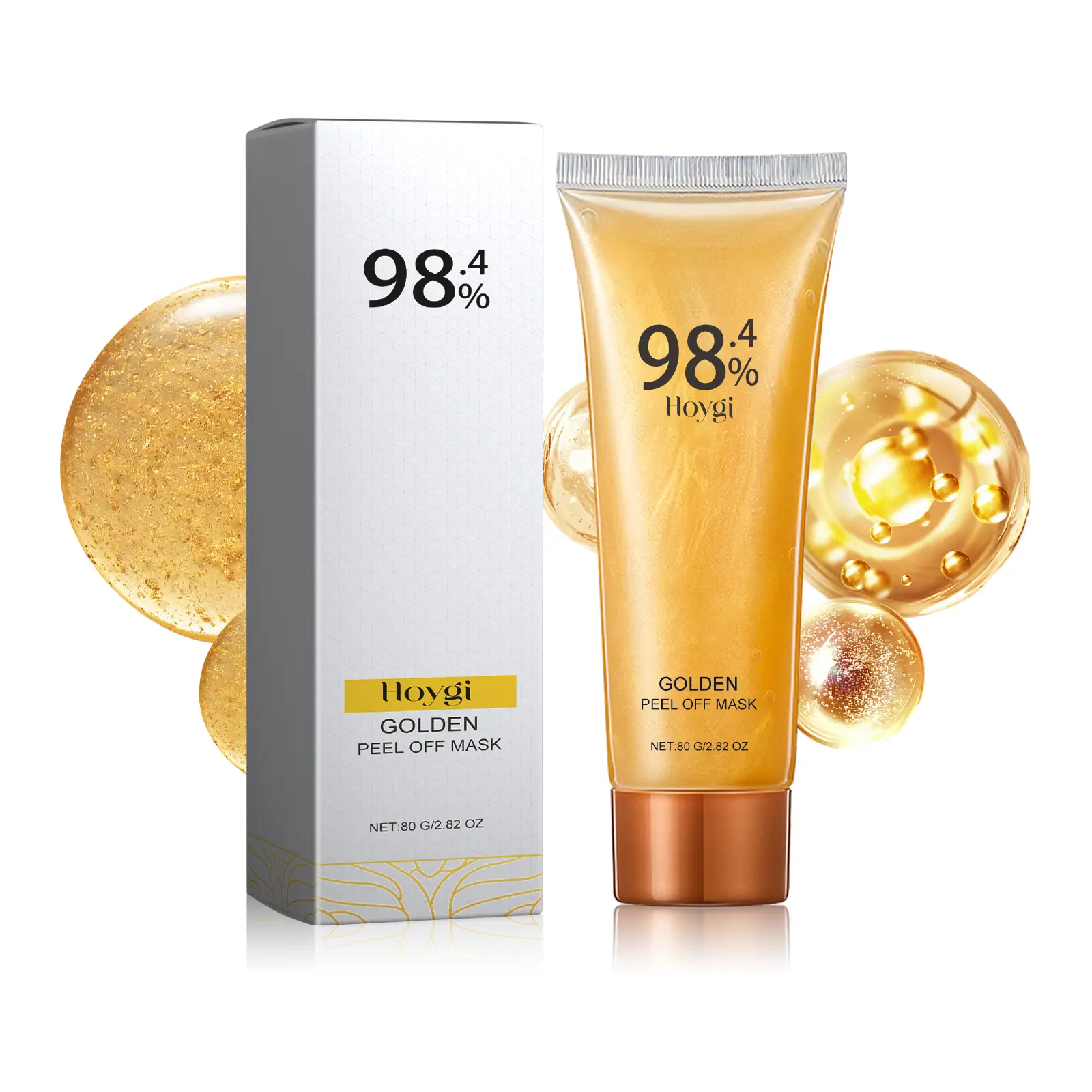 Unisex Glycerin Peel-Off Gold Facial Mask - Cleans Facial Blackheads, Reduces Fine Lines, Tightens Skin