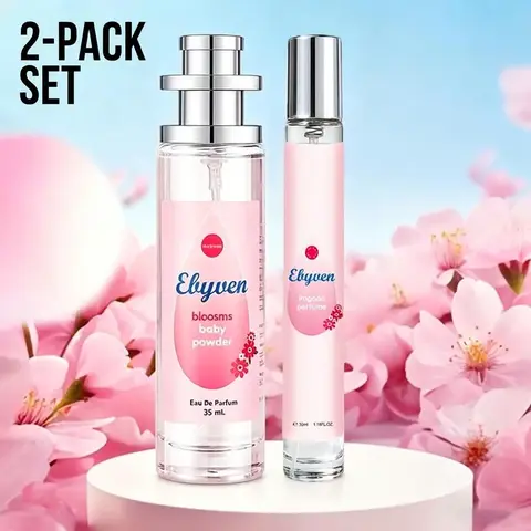 2 Count 35ML Set, 4 Color Options, Floral Fruit Scent, Unisex, Blue Hyacinth Rose Musk Amber, Citrus Sunflower Clean Soap Scent, Unisex Fragrance Set
