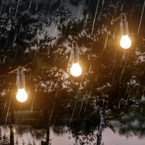 Solar Tent Lights USB Rechargeable Led Camping Lantern ,Outdoor Hanging Light Bulbs with Clip Hook for Camping,Decorations, Emergency,Flashlight