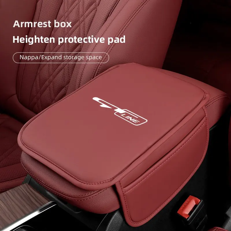 Car Armrest Mats Arm Rest Cushion Interior Accessories Vehicle Accessories Car Auto Accessory For KIA Carnival Niro EV9 K8 Forte Cerato Sportage Ray EV Telluride Seltos Cadenza RIO EV6 Stinger Ceed Picanto Sorento Borrego K5 K9 Syros Optima Sonet EV3