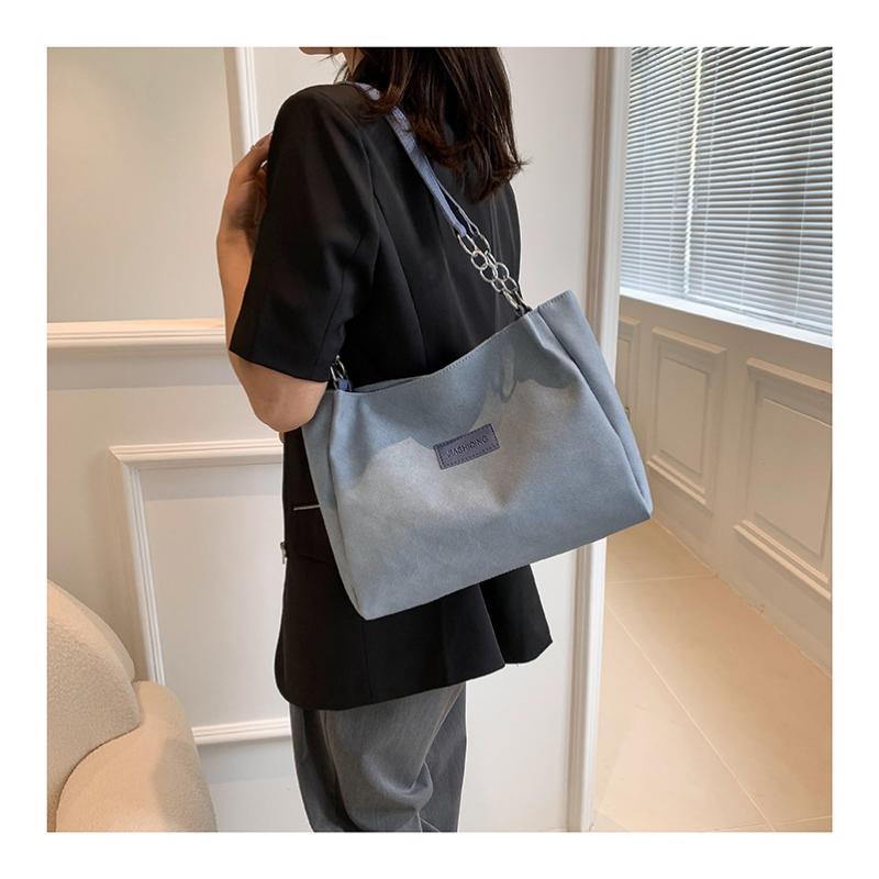 College Student Class Tote Bag, Female Shoulder Large Capacity Personalized Commuting Bag