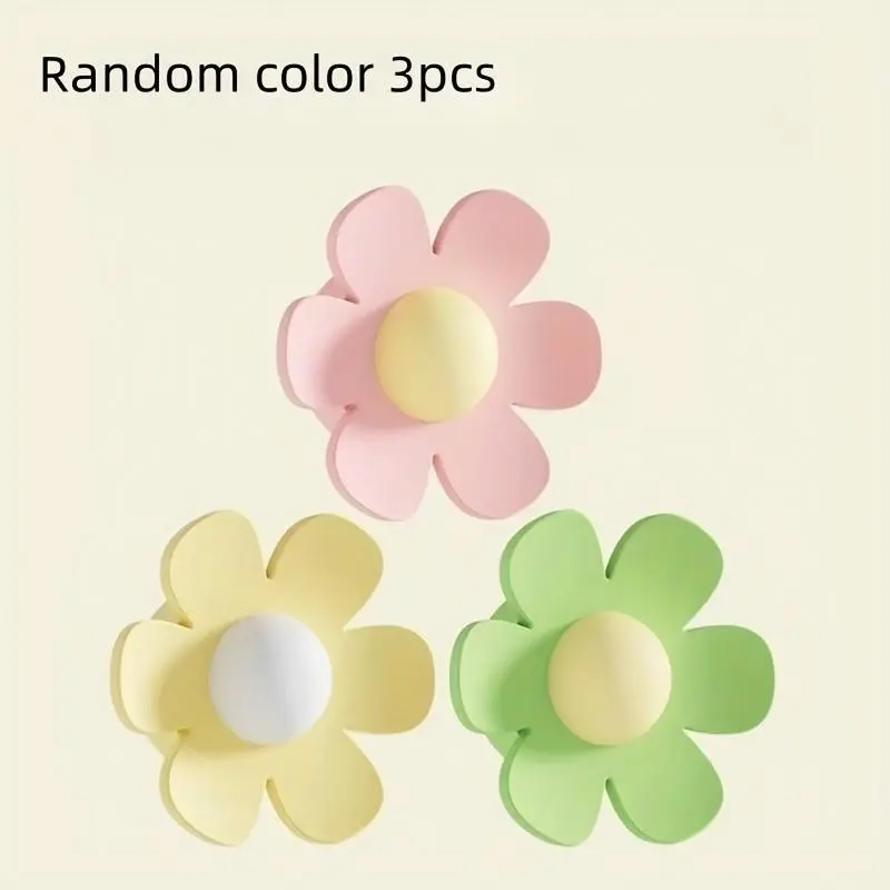 3pcs Flower Shape Sink Overflow Drain Cover, Bathroom & Kitchen Sink Overflow Ring, Easy Install Anti-Overflow & Anti-Clogging Cap Decoration