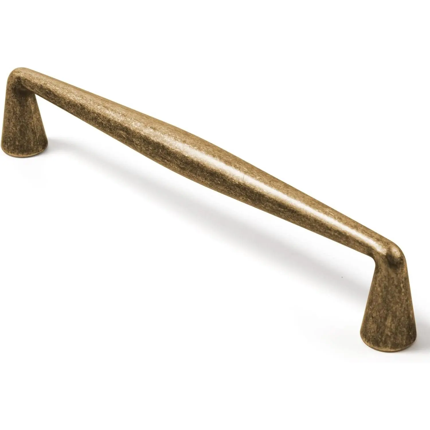 Vintage Retro Antique Brass Zinc Alloy Cabinet Handles 5.03" (128mm) Hole Center, Luxury Cabinet Pull Hardware for Bedroom Kitchen, 6 PackGift