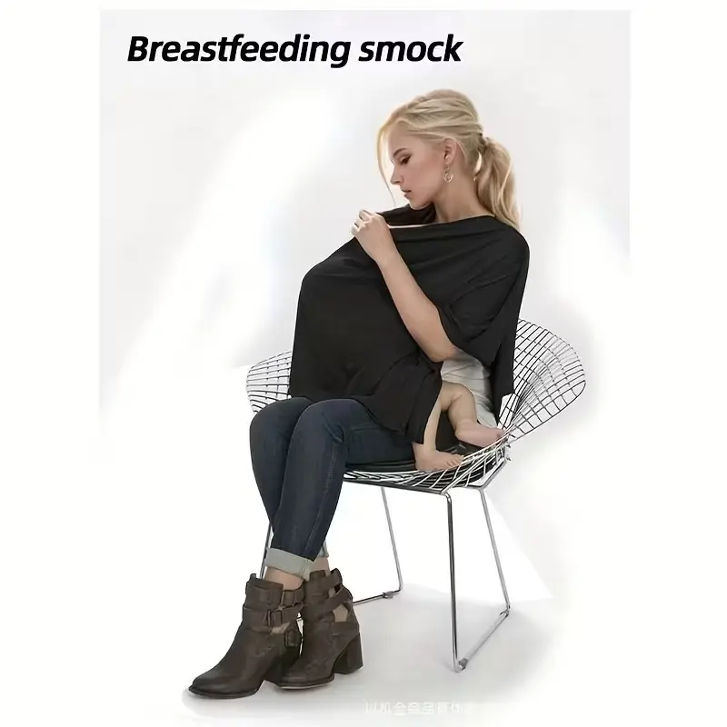 Nursing Coverall Nursing Cover Scarf Baby Car Seat Cover Fashionable Breastfeeding Apron And Privacy Nursing Shawl Baby Carrier Cover Mother'S Day Gift Nursing Accessories