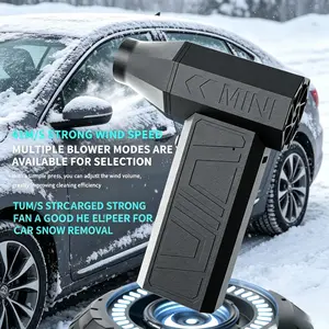 Mini Compressed Air Duster Powerful Fan Portable Electric Jet Turbo Fan for Car Snow Removal, Fire Assistance, and Yard Cleaning Tool