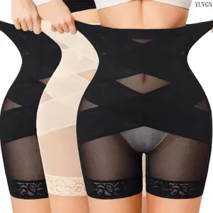 Women's High-Waisted Tummy Control Butt Lifting Thigh Sculpting Shapewear Shorts, Lace Material Lady Underwear That Adds Stylish Touch, Enhances Natural Curves for Everyday Wear