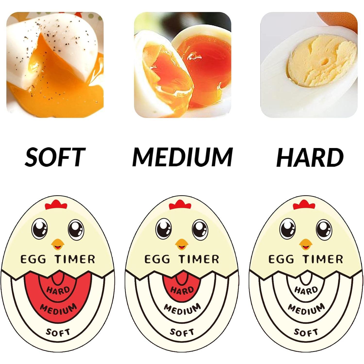 Egg Timer for Boiling Eggs That Changes Color When Done, Red