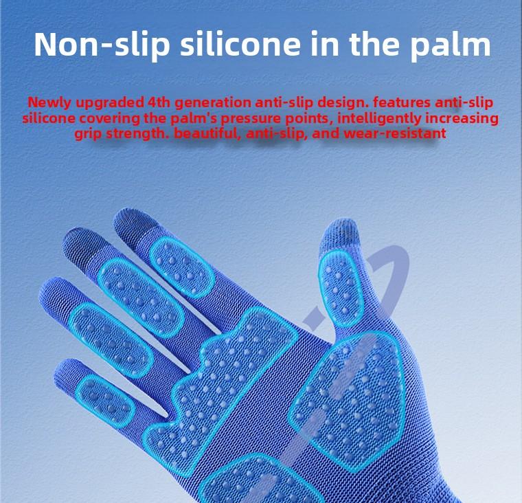 Non-slip touch screen riding special gloves Spring, summer, autumn and winter men's and women's cycling non-slip drivers driving car thin