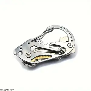EDC Keychain Multitool Screwdriver Bottle Opener Stainless Steel Camping DIY Road Trip Techwear Aesthetic Summer Essentials Unisex Premium Pocket Gadget