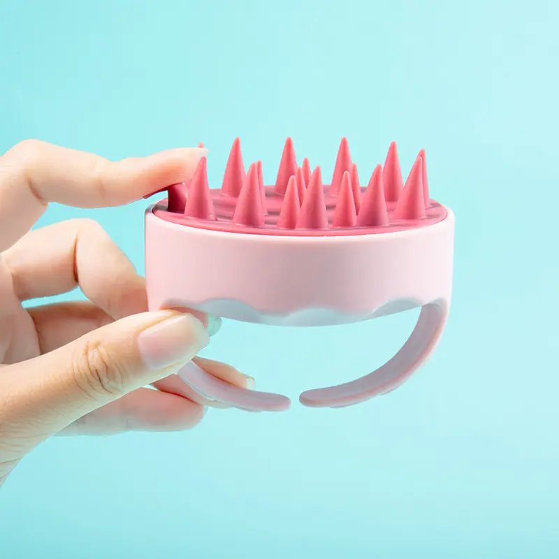 Hand-in-hand shampoo brush Scalp shampoo brush Massage Shampoo comb Massager Silicone comb Hair grabber