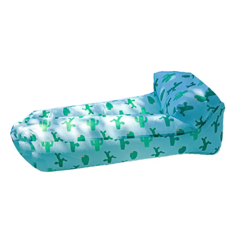 Portable Foldable Inflatable Lounger - Durable Polyester Air Sofa for Outdoor Enthusiasts, Ideal for Camping, Beach & Picnics, Compatible with Beach, Inflatable, Ultra Portable, Outdoor, Collapsible Chairs, Beach Chairs