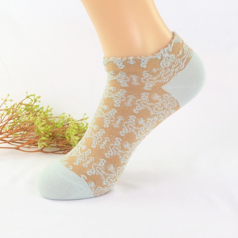 Spring and Autumn Women's Thin Cotton Low-Cut Vintage Socks, Korean Style Summer Breathable Short Socks, Low-Cut Socks