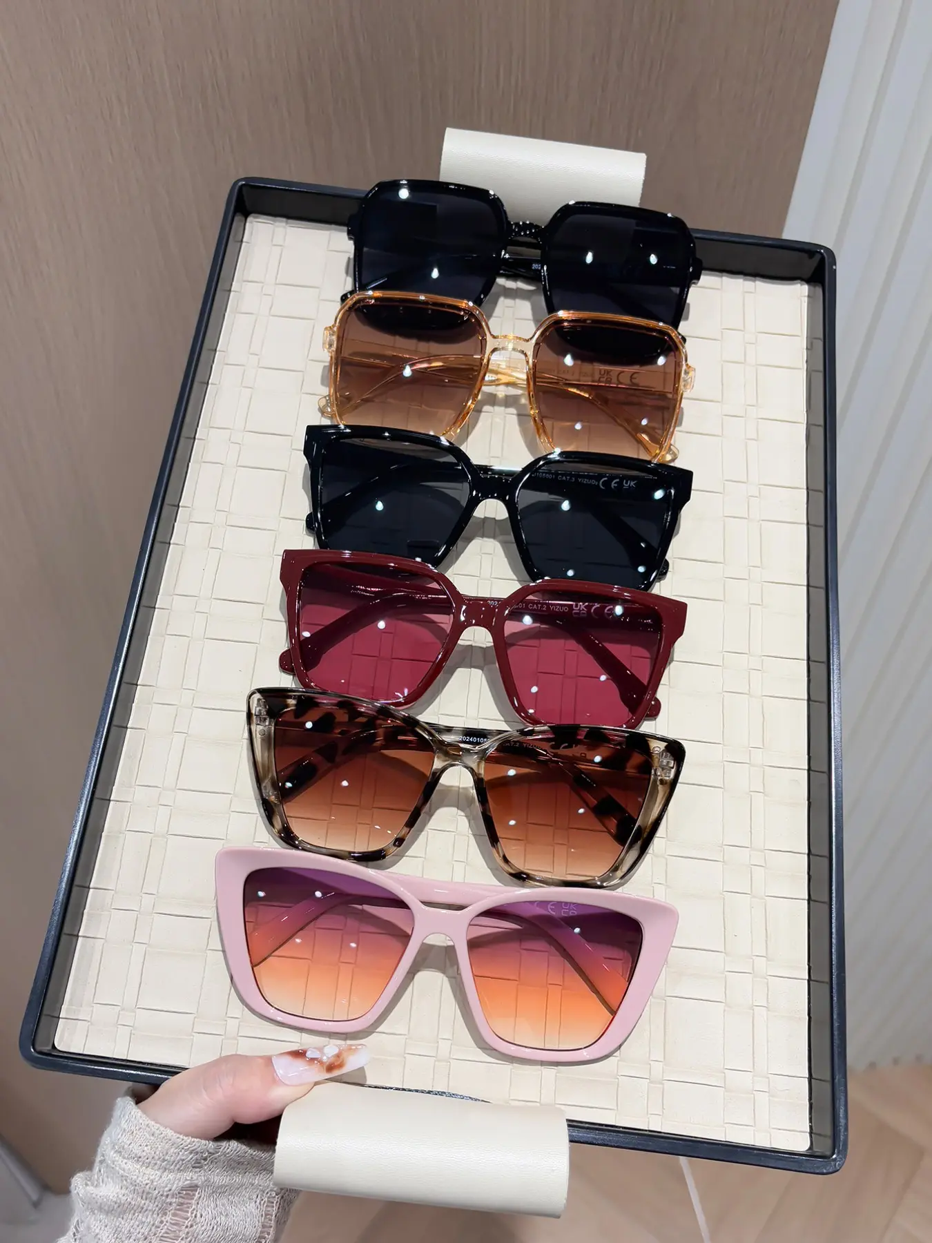 6 Pairs Classic Simple Women's Sunglasses, UV400 Protection, Ideal for Daily Use, Office Reading and Driving