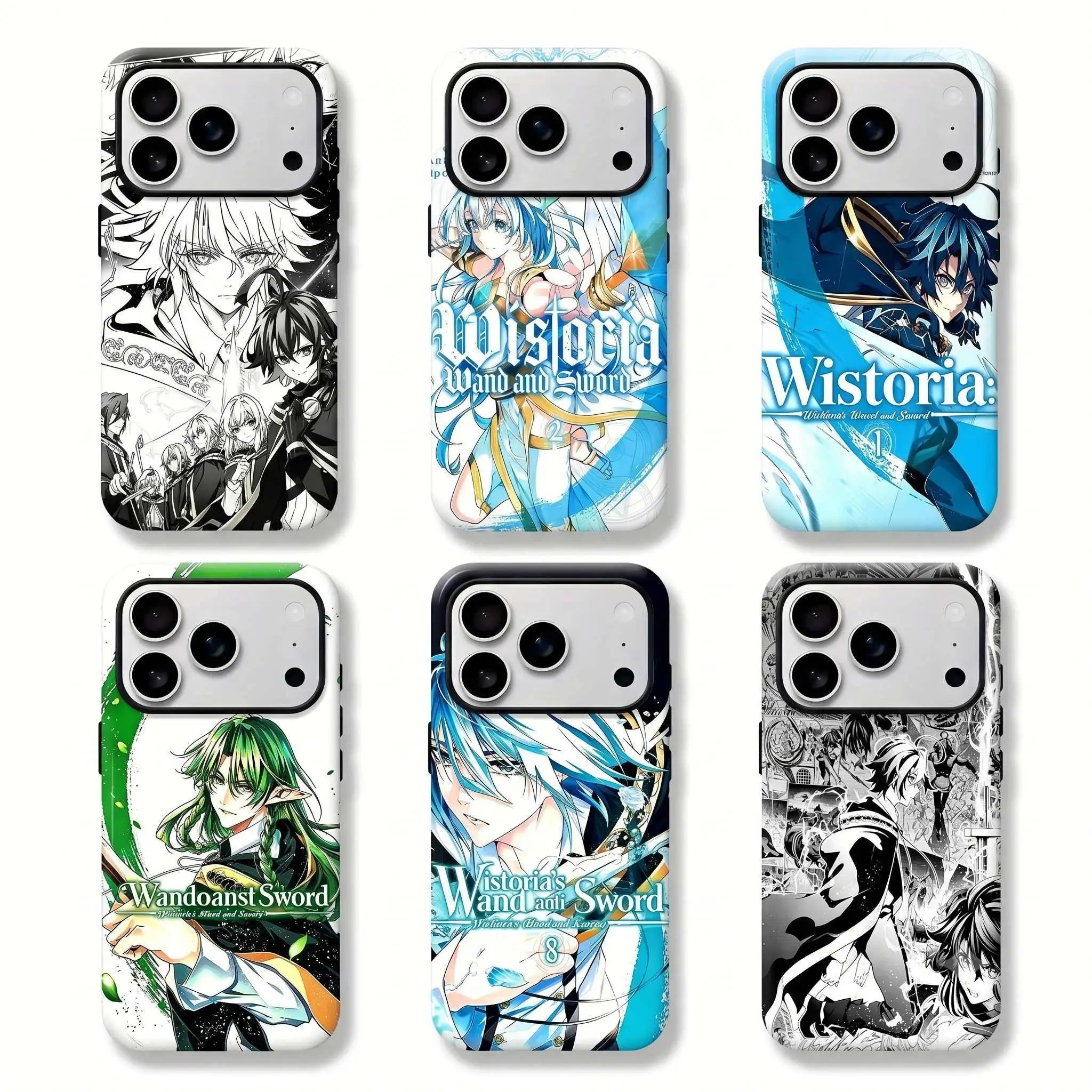 Anime W-Wistoria Wand and SwordS Phone Case Suitable for iPhone 17-11 Pro Max/Plus and  Samsung Galaxy S23-25