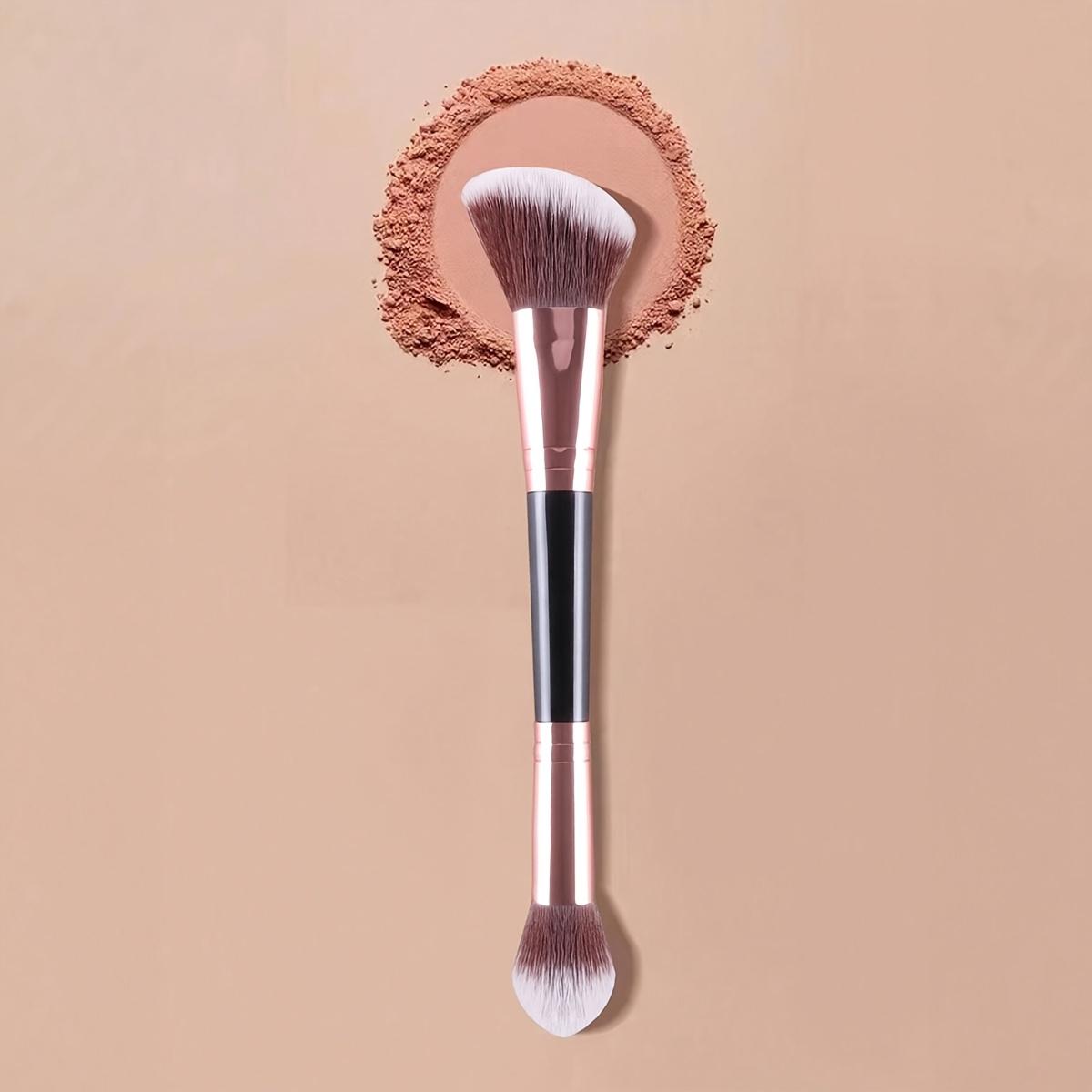 1pc Double-Ended Makeup Brush for Contouring And Blush, Super Fine And Does Not Cake
