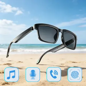 Smart Glasses,UV Protective Glasses for Outdoor Sports,Touch Control,Music Playback,Hands-Free Calling,Voice Assistant,Wearable Devices,Ideal Gift for Father's Day