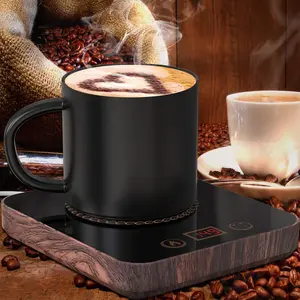 Coffee Cup Warmer for Desk with Auto Shut-Off, Coffee Warmer for Desk with 3 Adjustable Temperature Settings and 12-Hour Timer (Valentine's Day Gift)