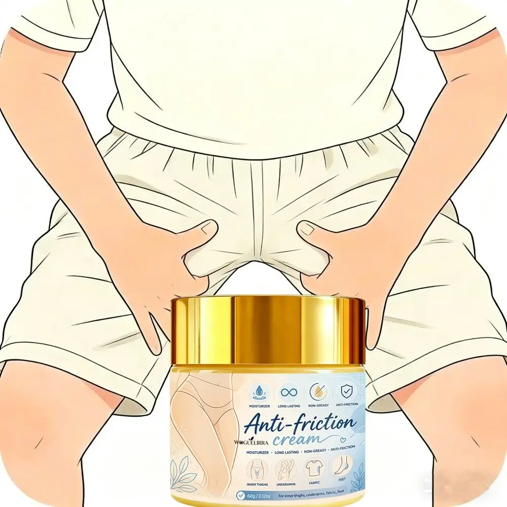 Anti-Friction Lotion for Dry & Sensitive Skin, Moisturizing Formula for Chest, Bra Underwire, Buttocks, Groin, Arms, Thighs, 60g