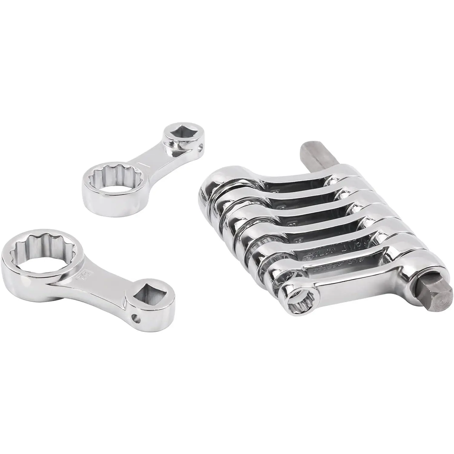 9 count Torque Adapter Set SAE, Durable Torque Wrench Adapter, Torque Adapter 3/8" Drive, 12 Point, Set Including 3/8", 7/16," 1/2", 9/16", 5/8", 11/16", 3/4", 13/16", 7/8"