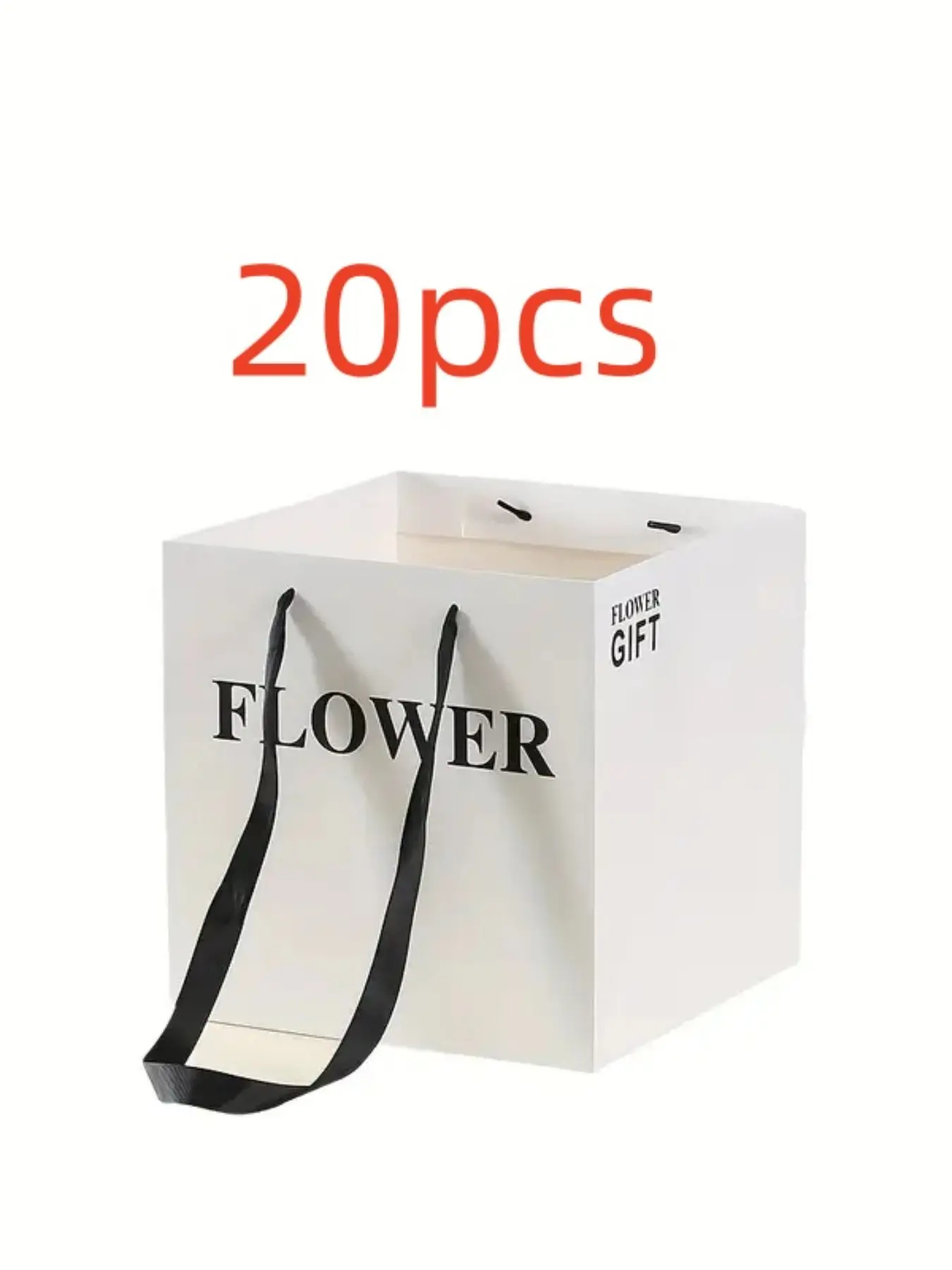 20pcs Valentine's Day Flower Gift Bags, Christmas Wedding Gift Bags, Handle Handbag Gift Wrappers, Perfect for Special Occasions
