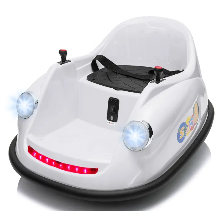 Hosslly Unisex 12V Polypropylene Electric Toddler Bumper Car, Ride-On Toy with Parent Remote, Dual 35W Motors, 66 lbs Capacity, Ages 2-5, Indoor/Outdoor Fun