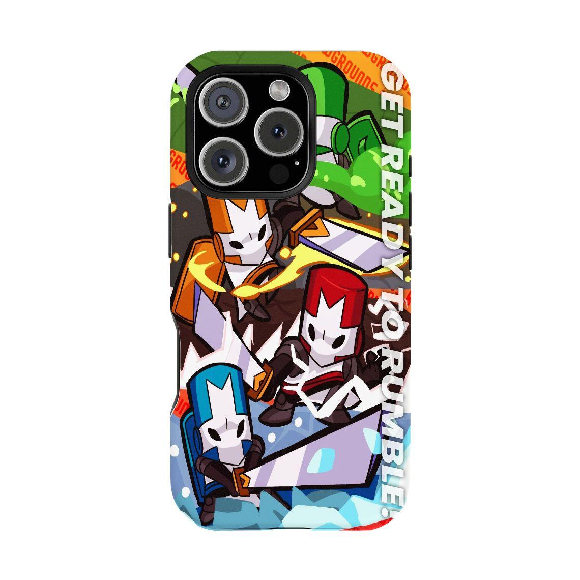 Castle Crasher Demon Slayer Double-layer durable phone Cases For iPhone 17 16 15 14 13 12 Promax Pro Plus, hard shell protection ,Unique design,best Gift