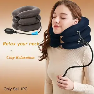 Inflatable Cervical Neck Stretcher, Neck Traction Device Relieves Muscle Tension, Ideal Holiday Gift
