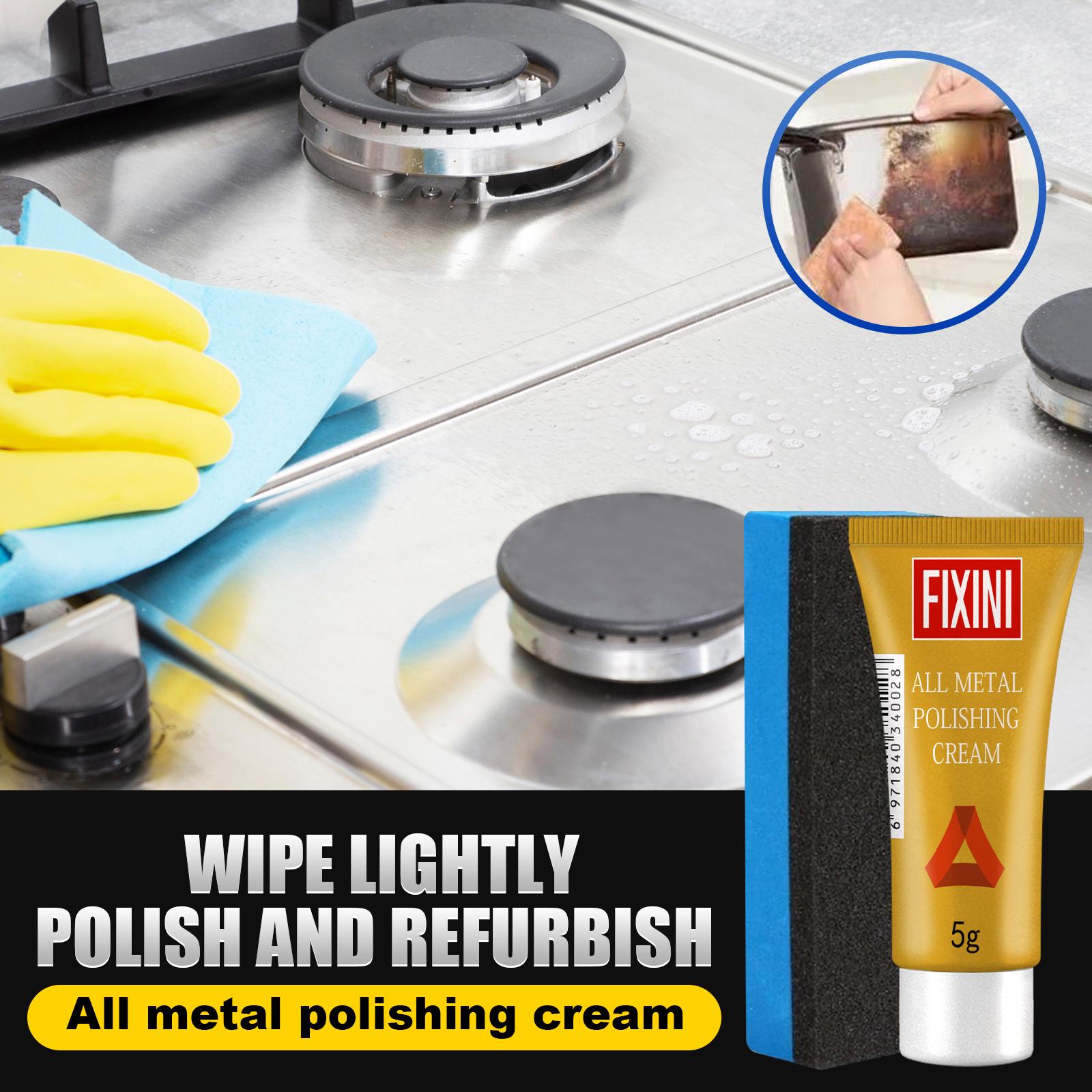 AMZ Metal Polish Cream, Copper Tire Rust Polishing Kitchen Metal Polishing Multifunctional Cleaning Care Cream