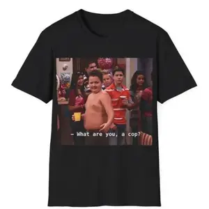 [100% Cotton] Gibby What Are You A Cop Unisex T-Shirt, Gibby Adult Casual T-Shirt Menswear Top Underwear Tshirt Streetwear Tropical Golf Gift T-Shirt For Men And Women