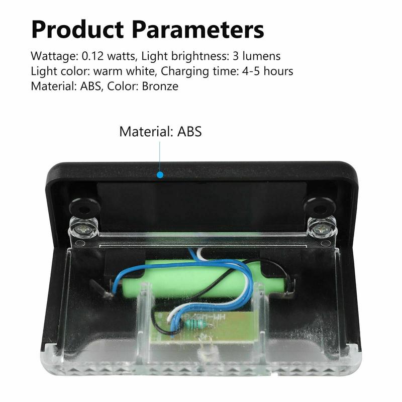 4pcs Solar Step Lights Outdoor Waterproof, Solar LED Bright Deck Lights, Solar Led Lights Outdoor for Garden, Courtyard, Steps, Sidewalks, Rail, Balcony, Easy To Install | White Lights, Christmas Decorations Lights 4pcs Solar Step Lights Outdoor Waterproof, Solar LED Bright Deck Lights, Solar Led Lights Outdoor for Garden, Courtyard, Steps, Sidewalks, Rail, Balcony, Easy To Install | White Lights, Christmas Decorations Lights